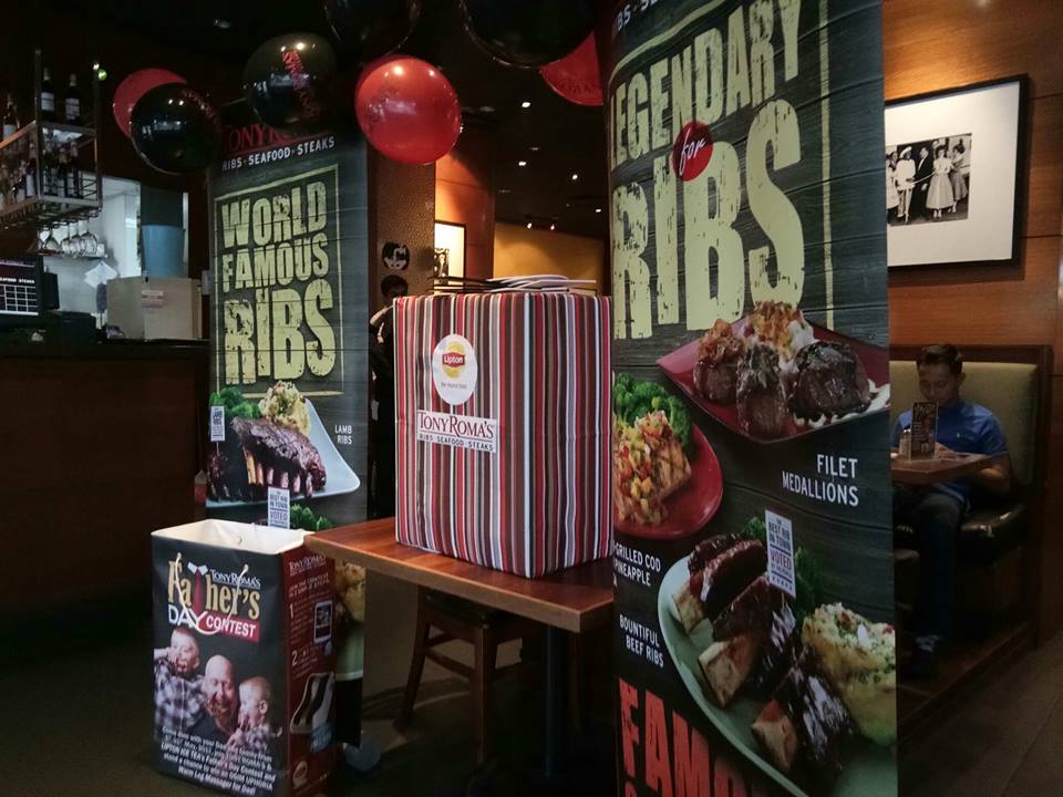 Tony Roma's & Lipton Ice Tea Winner For Father's Joy Contest