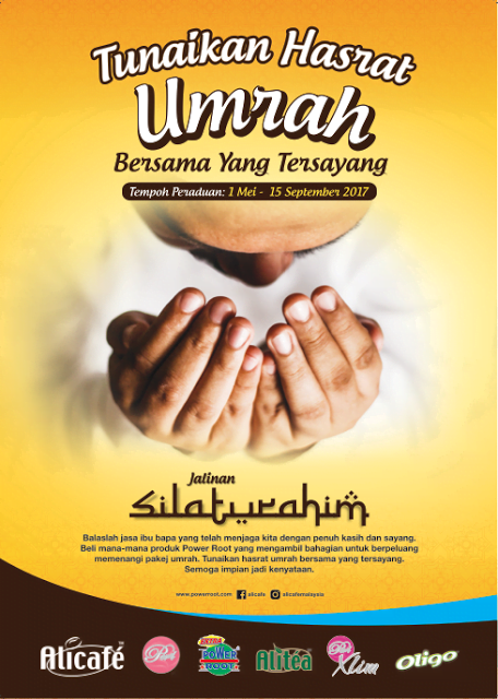 Peraduan Power Root "Tunaikan Hasrat Umrah Bersama Yang Tersayang"