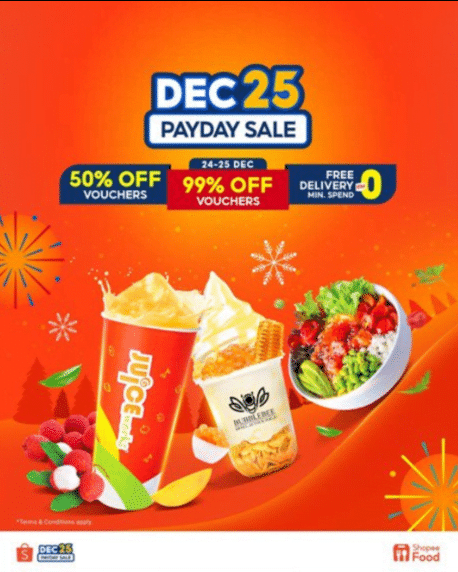 SHOPEEFODD PAYDAY CHRISTMAS DEALS