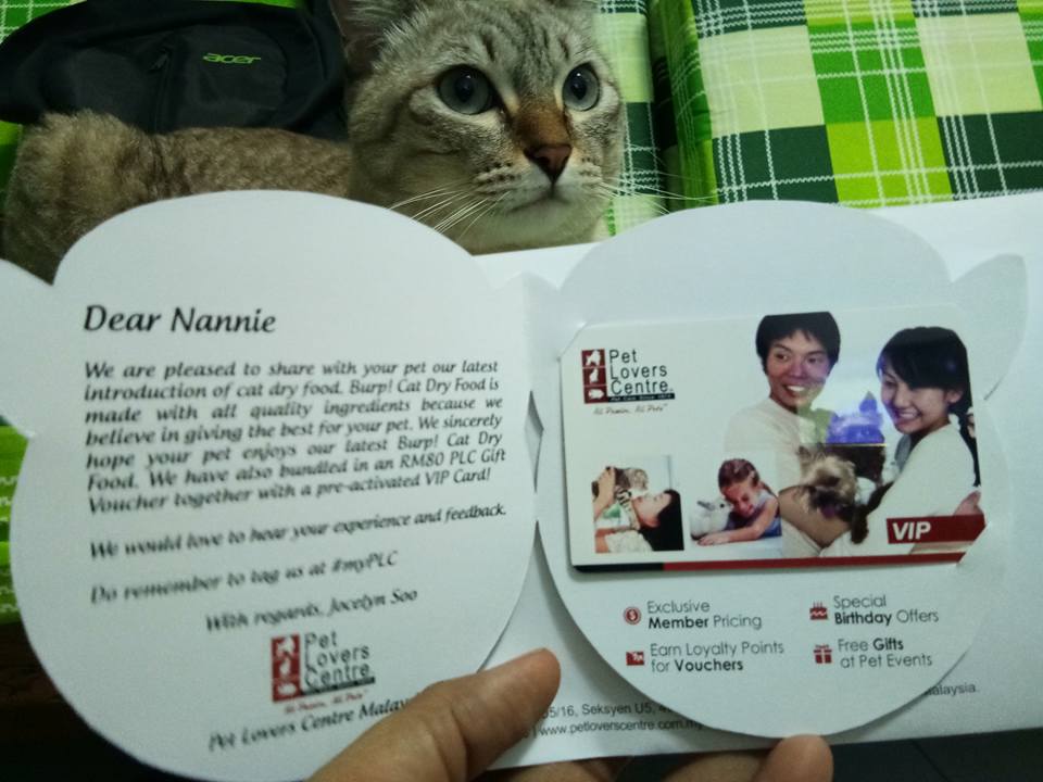 Burp! Makanan Kucing Terbaru di Pet Lovers Centre Malaysia