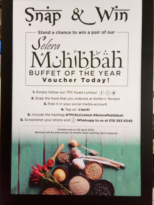 TPC Kuala Lumpur Dengan Selera Muhibbah Buffet Ramadhan 2018