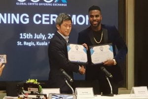 Jason Derulo X GCOX (Global Crypto Offering Exchange) Signing Ceremony