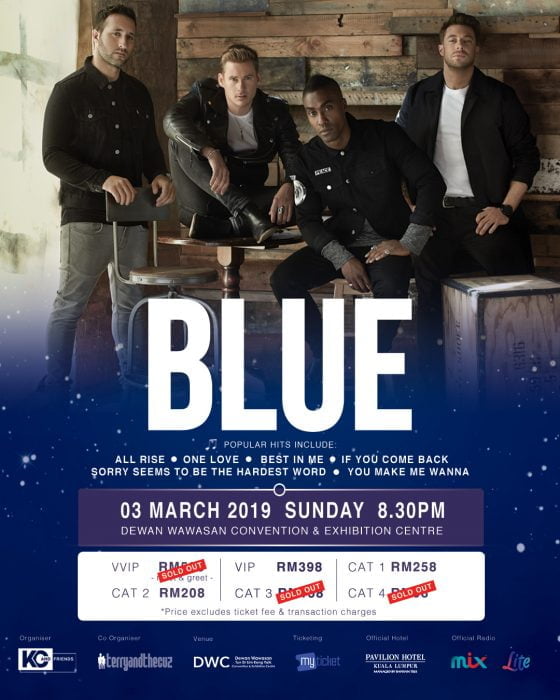 Konsert BLUE Live In Malaysia 2019 Temui Peminat 3 Mac 2019