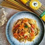 AYAM MASAK MASAM MANIS BERSAMA SPAGHETTI TRICOLORE