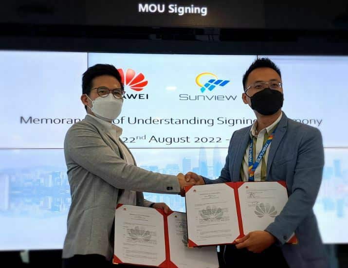 HUAWEI MALAYSIA & SUNVIEW SIGN MOU FOR NEW COLLABORATION!