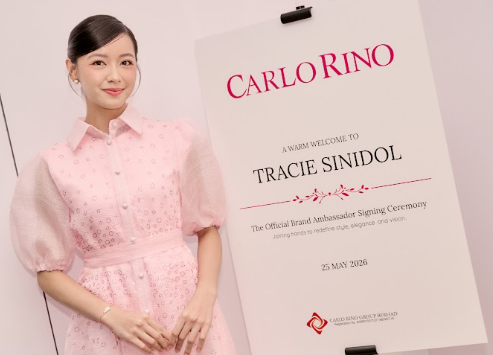 TRACIE SINIDOL DUTA RASMI JENAMA CARLO RINO