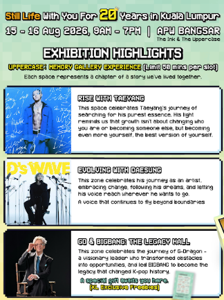 G-DRAGON BIGBANG 20th Anniversary Malaysia 2026 Still Life With You For 20 Years