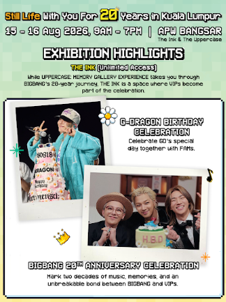 G-DRAGON BIGBANG 20th Anniversary Malaysia 2026 Still Life With You For 20 Years