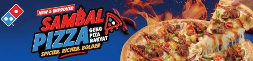 SAMBAL PIZZA DOMINO'S LEBIH PEDAS