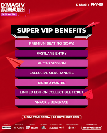 D'Masiv Asia Home Run di Kuala Lumpur 20 November 2026