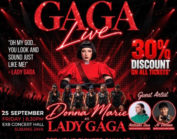 Donna Marie tampil sebagai Lady Gaga dalam GAGA Live Malaysia 2026