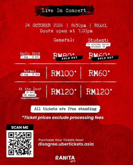 Disagree Live in Concert
Beyond the product launch, we’re inviting you to take part in our fun, HYROX-inspired fitness activation! Get moving, challenge yourself, and put your strength, endurance and performance to the test in an engaging, hands-on experience.
Event Details
- Date: Wednesday, 21 October 2026
- Registration Begins: 2:15 PM
- Venue: Pump Fitness Kepong, Lot 12, Jalan Kuang Bulan, Taman Kepong, 52100 Kuala Lumpur
- Dress Code: Sporty Attire
HYROX Activation Registration
Ready to take on the challenge? We invite you to join our fun, HYROX-inspired fitness activation and put your strength and endurance to the test!
If you’re interested in participating in the HYROX-inspired fitness activation, kindly select the relevant response in the RSVP form. Please note that registration for the HYROX activation is separate from event attendance confirmation.